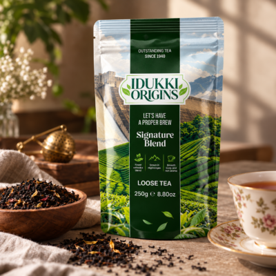 Idukki Origins Signature Blend Tea Still Life (2) Signature Blend - Loose Tea (250g)